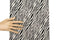 Black and Light Beige Graphic Zebra Design Stretch Brocade Reversible 23 inches length